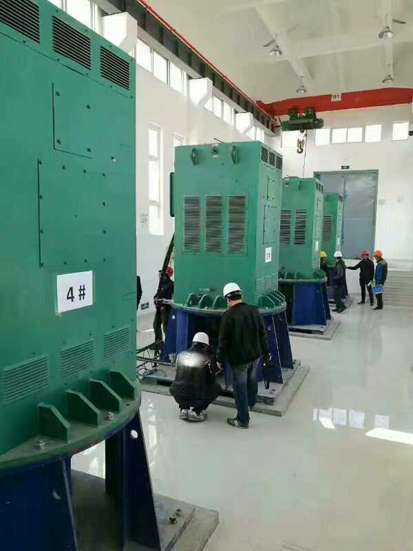 YKK6302-2GJ某污水处理厂使用我厂的立式高压电机安装现场生产厂家